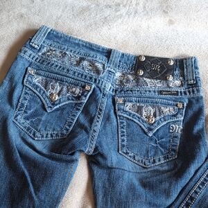 Miss Me size 28 butterfly jeans